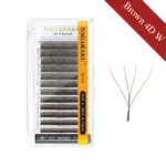 Nagaraku  4D W lashes Dark Brown