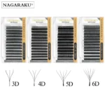 Nagaraku  4D W lashes Dark Brown - Image 3